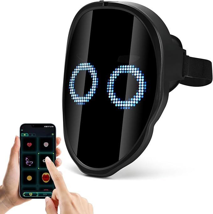 Shapeshifting Masks™ LED Bluetooth App Control Face Masks