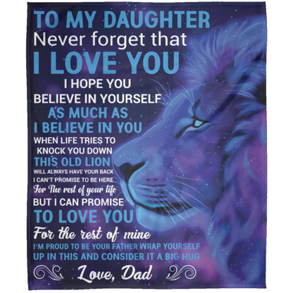 To My Daughter | FLM Arctic Fleece Blanket 50x60