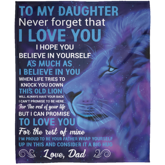 To My Daughter | FLM Arctic Fleece Blanket 50x60