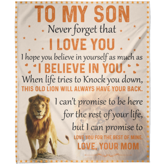 To My Son | FLM Arctic Fleece Blanket 50x60