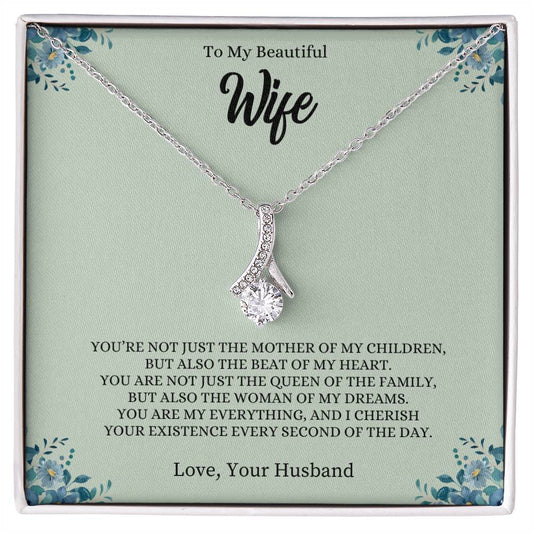 To My Beautiful Wife | You Are My Everything - Alluring Beauty necklace