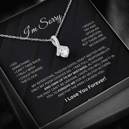 I'm Sorry - Alluring Beauty Necklace - BW - 50% OFF