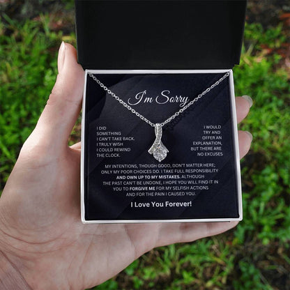 I'm Sorry - Alluring Beauty Necklace - BW - 50% OFF