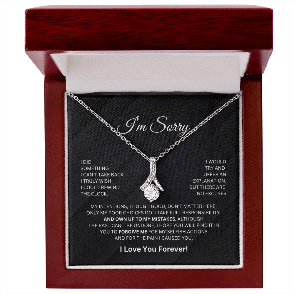 I'm Sorry - Alluring Beauty Necklace - BW - 50% OFF