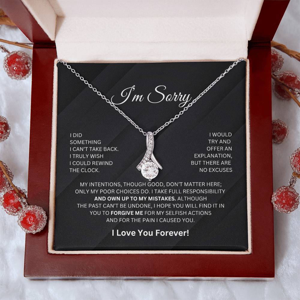 I'm Sorry - Alluring Beauty Necklace - BW - 50% OFF