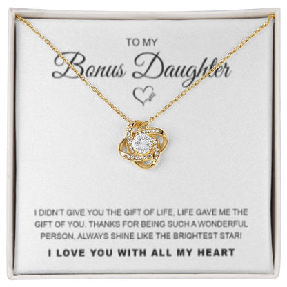 Bonus Daughter - Love Knot Necklace - WB