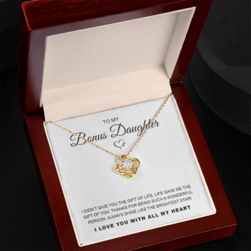 Bonus Daughter - Love Knot Necklace - WB