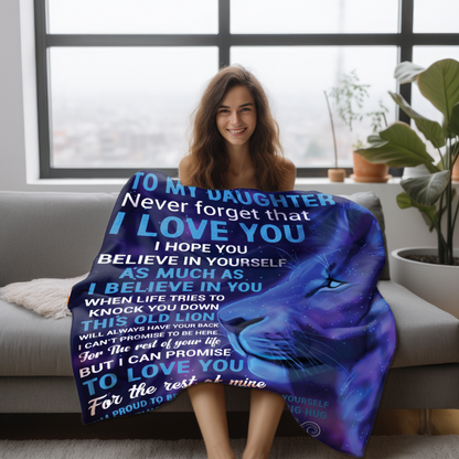 To My Daughter | FLM Arctic Fleece Blanket 50x60